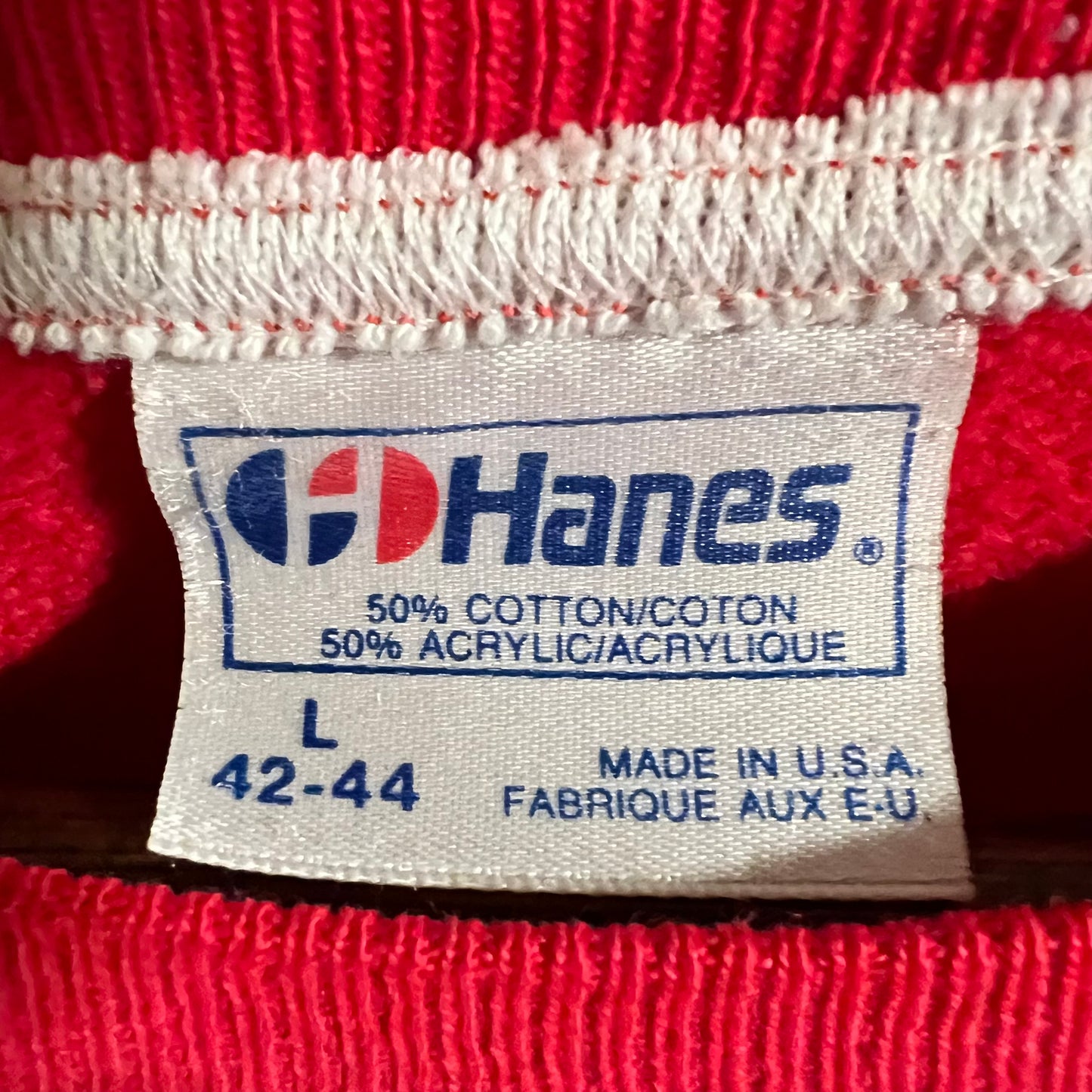 Vintage 1980's Koala Bear Family Tree Raglan Sleeve Crewneck Sweatshirt - Size Large - Made In USA - Red