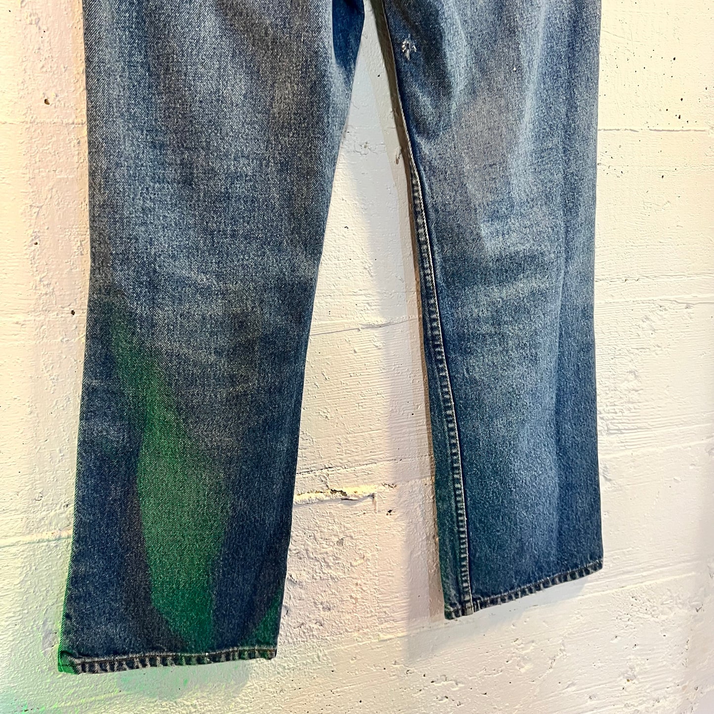 Vintage 1980's Levi's 517-0217 Distressed Bootcut Jeans - Size 32" x 30" - Made In USA - Stonewash Indigo