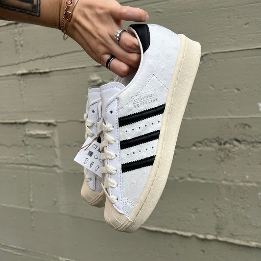 *New* Adidas Superstar Vintage Shell Toe 'Ostrich' - Size 6.5W/5M - Cloud-White/Core-Black/Cream-White/