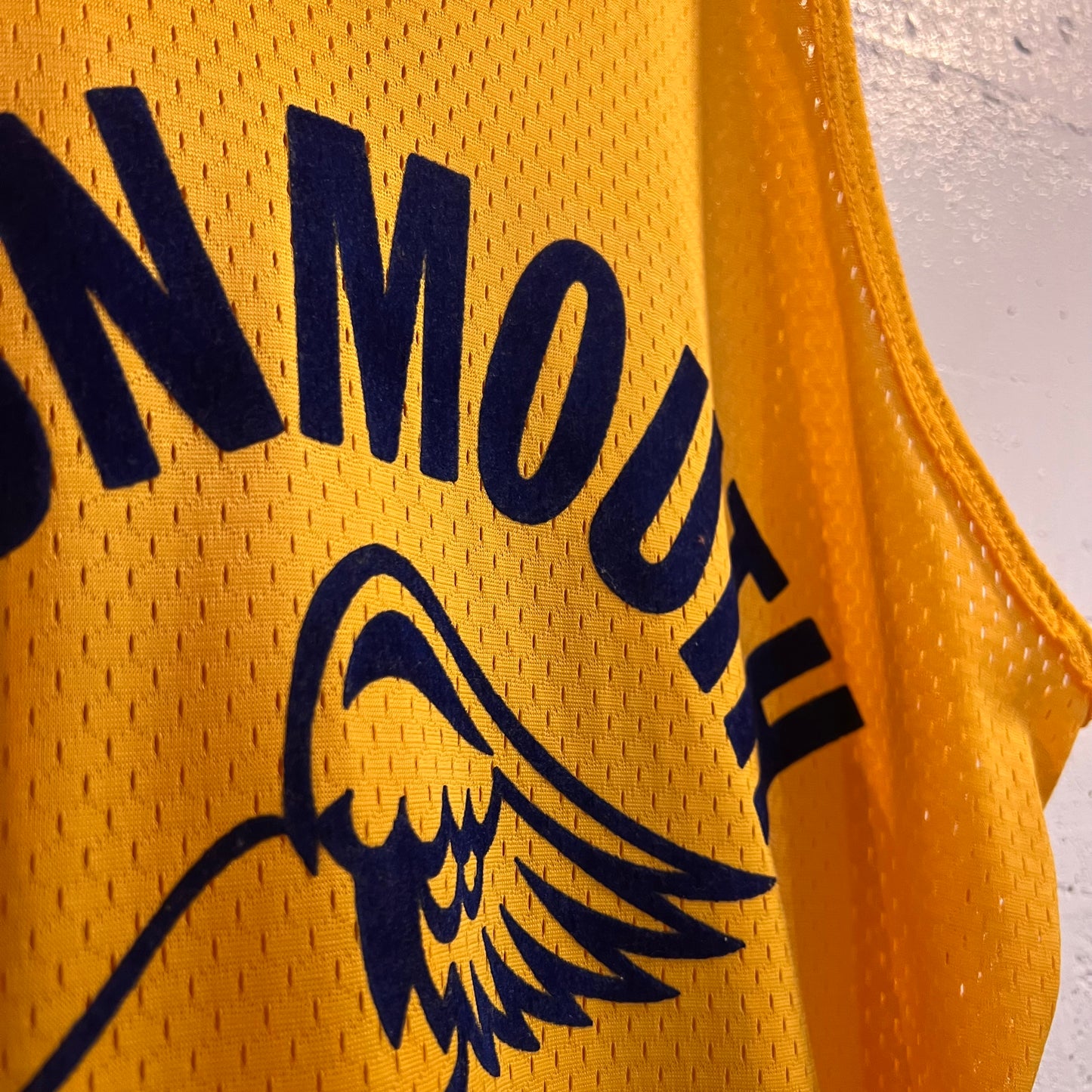 Vintage 1970's Monmouth Track Club Mesh Southern Athletic Jersey - Size XL - Made In USA