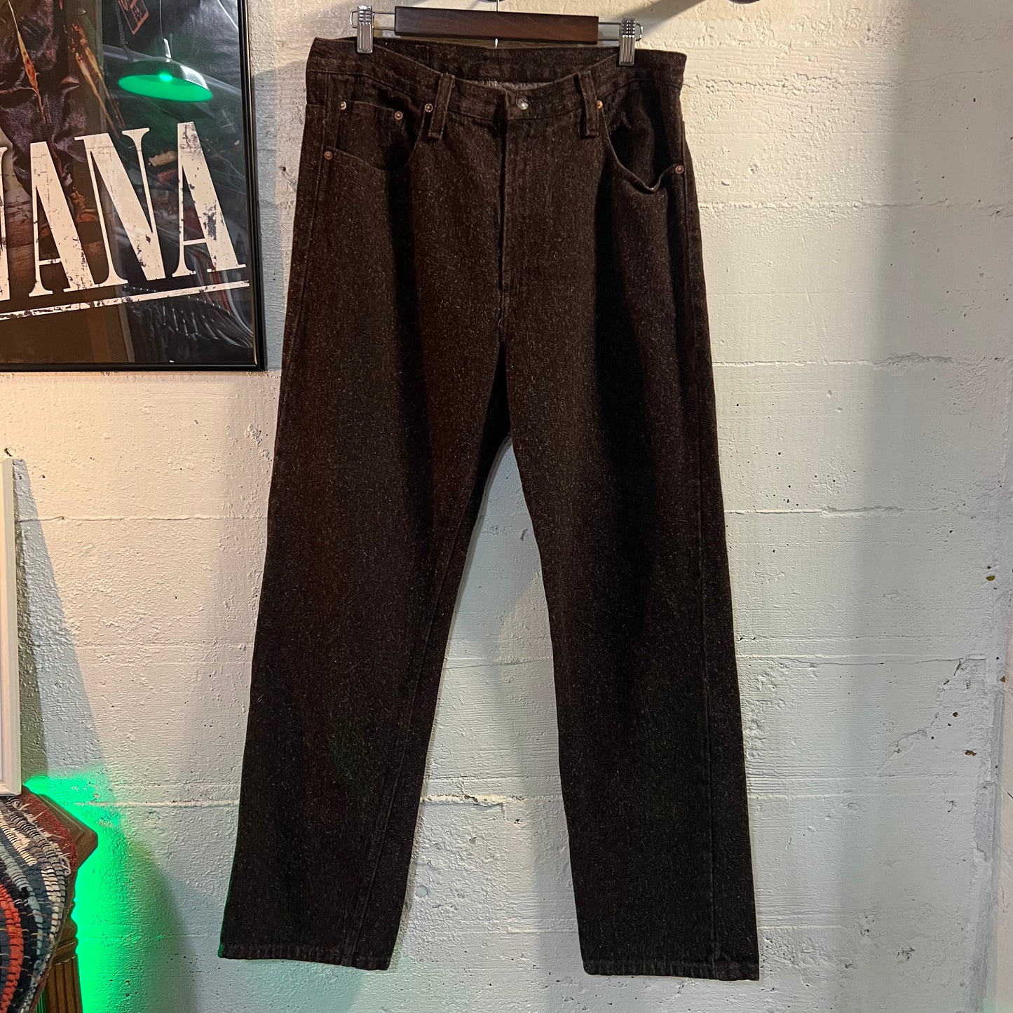 Vintage 2000's Other Clothing XXX Jeans - Size 34" - Made In Mexico - Natural Cotton/Brown