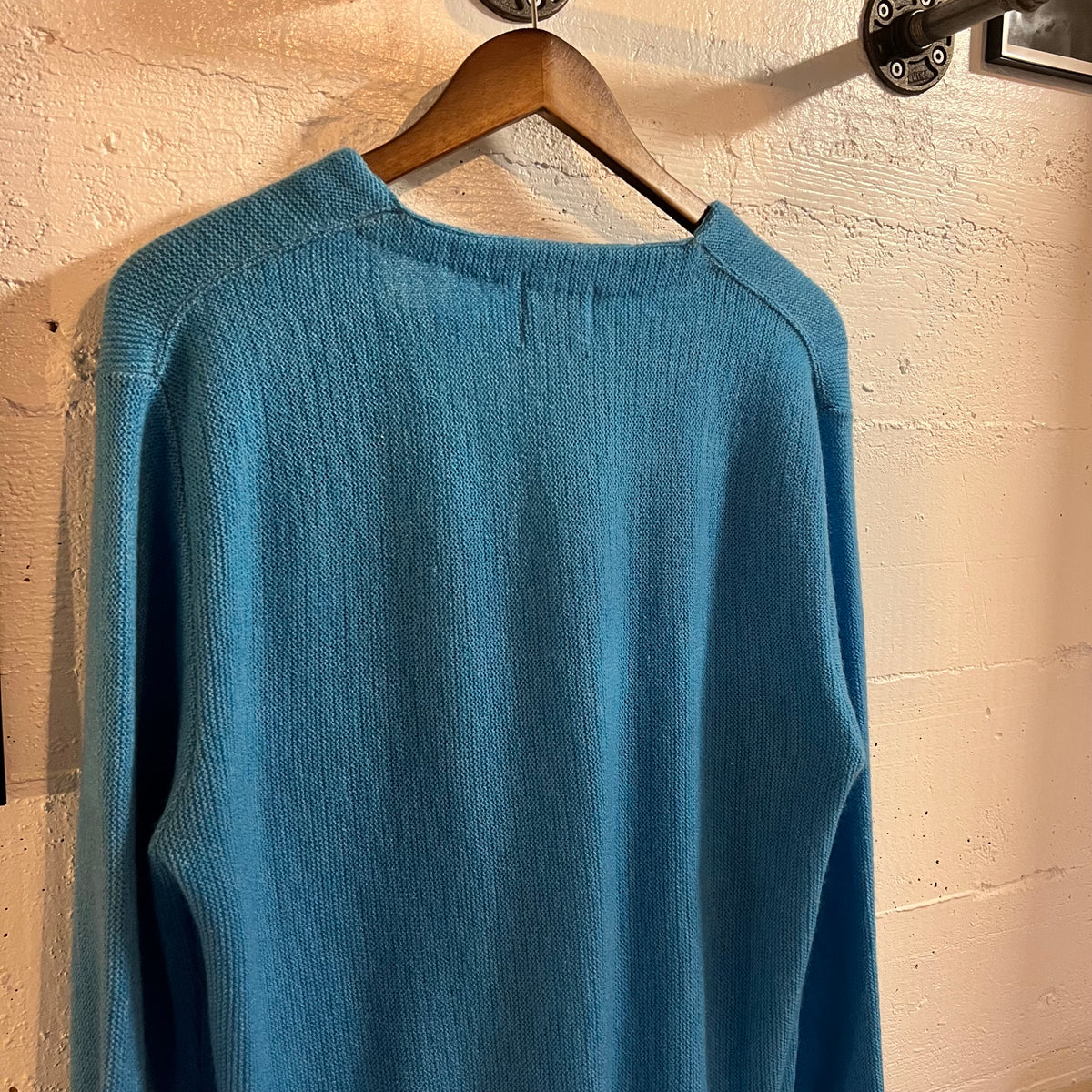 Vintage 60’s/70’s Brent By Montgomery Ward Knitted Cardigan Sweater - Size Medium - Light Blue