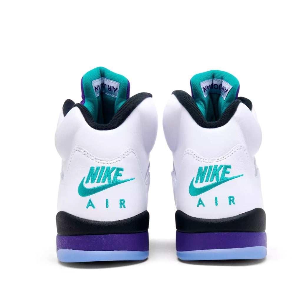 *New* Nike Air Jordan 5 Retro 'Grape' (2025) - Size 10.5M/12W - White/New-Emerald/Grape-Ice - HQ7978-100