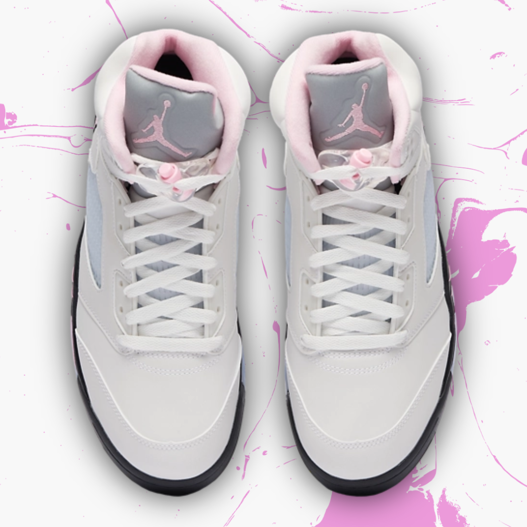 *New* Air Jordan 5 Retro '35th Anniversary' - Size 11.5M/13W - White/Medium Soft Pink/Black - HQ7978-102