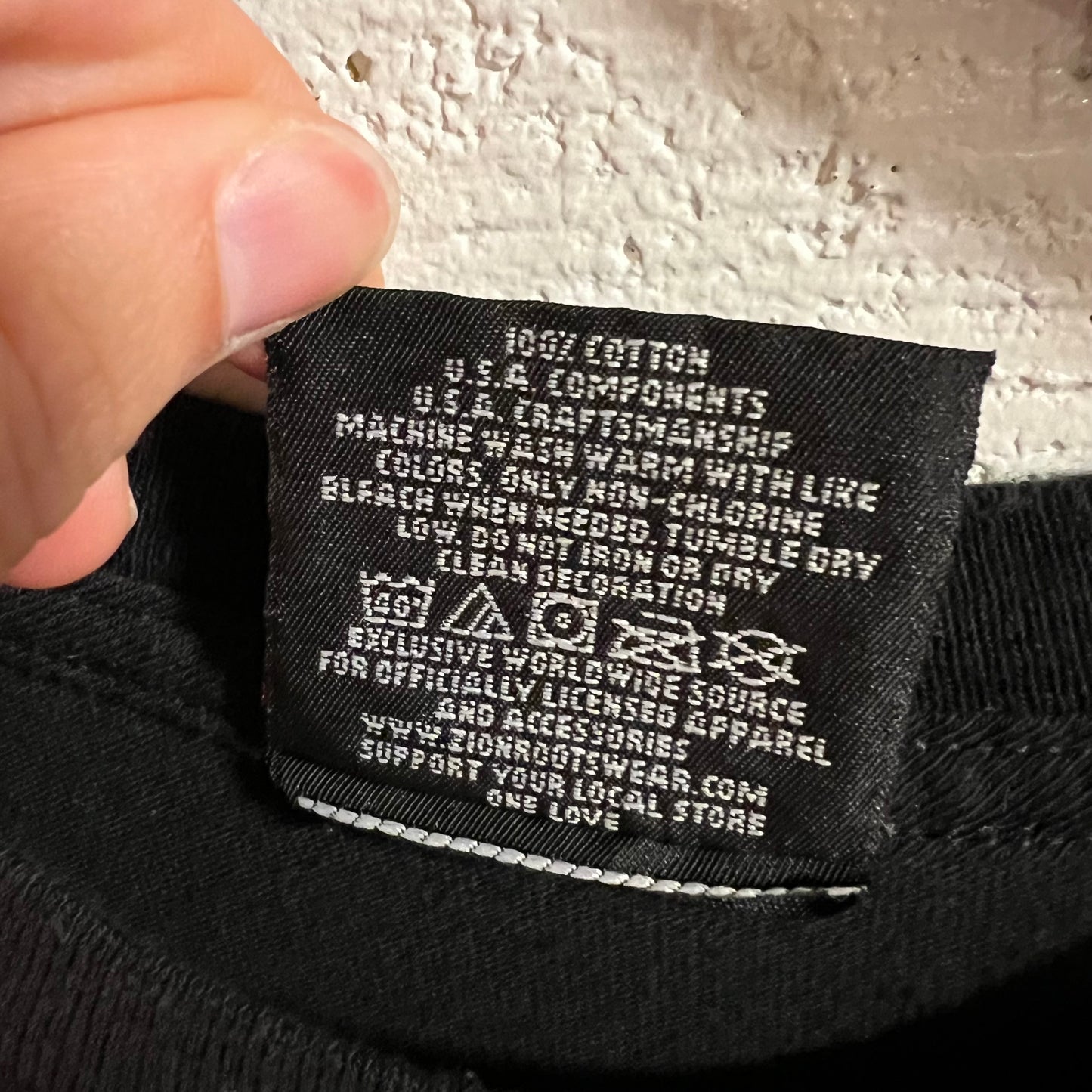 Vintage 90’s Zion Rootswear Bob Marley Large Graphic Baby T-Shirt - Size Small - Made In USA - Black/Multi/Reggae
