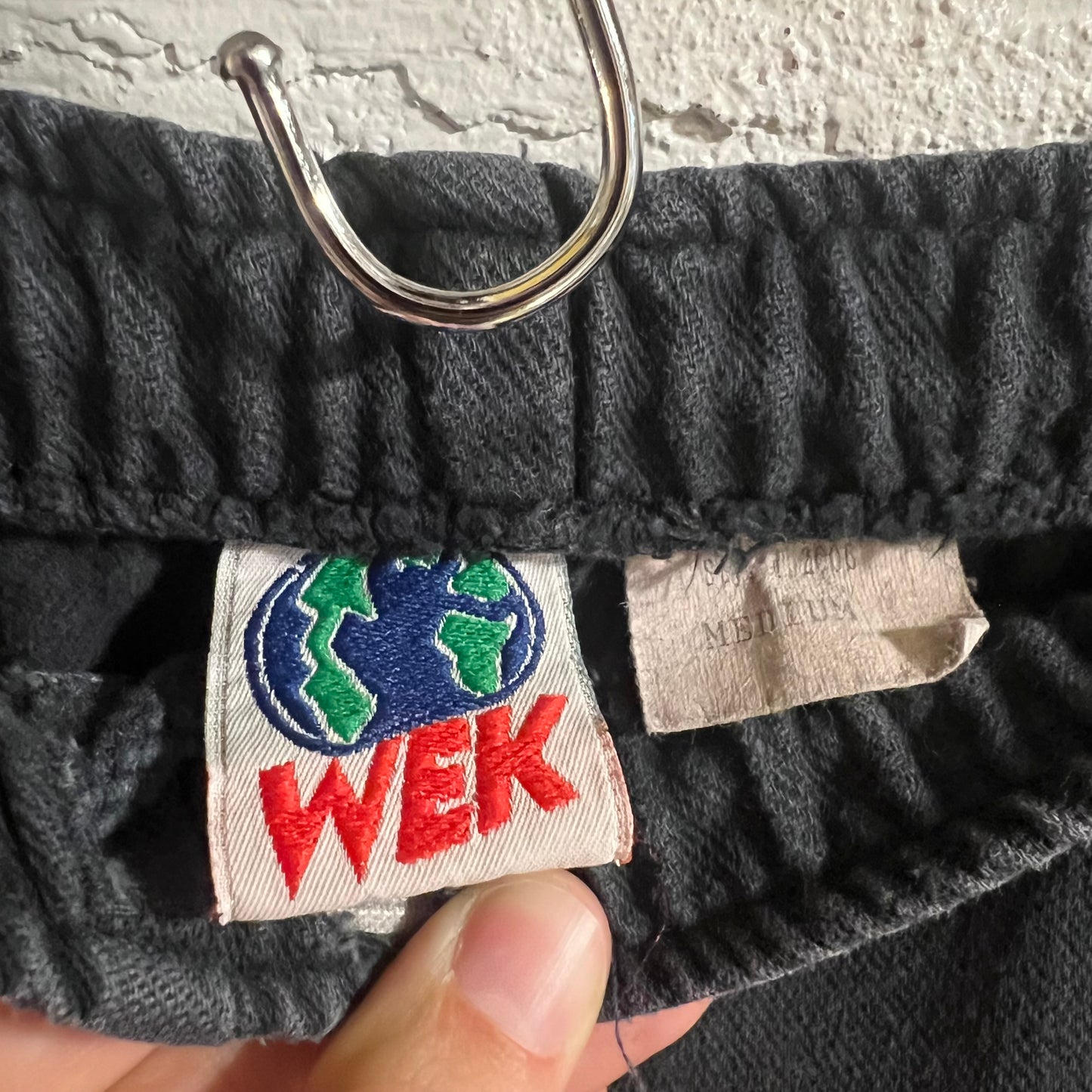 Vintage 90’s WEK Faded Baggy Sweatpants - Size Medium - Made In USA - Black