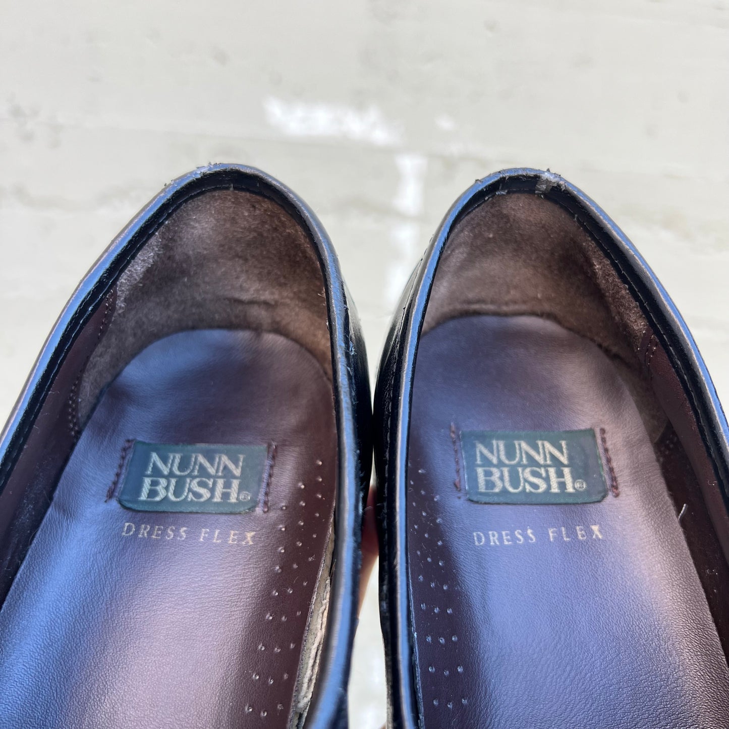 Vintage Nunn Bush Leather Dress Flex Kiltie Tassel Loafers - Size 8.5M - Black