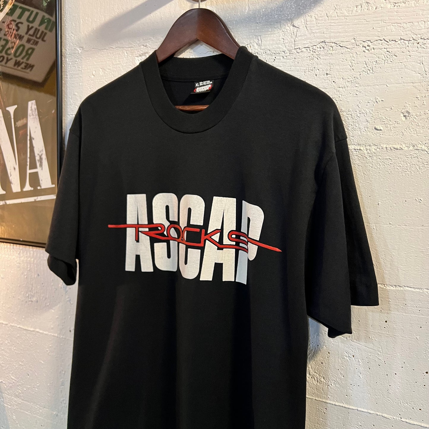 Vintage 90’s ASCAP Rocks Single Stitch T-Shirt - Size XL - Made In USA - Black/White/Red