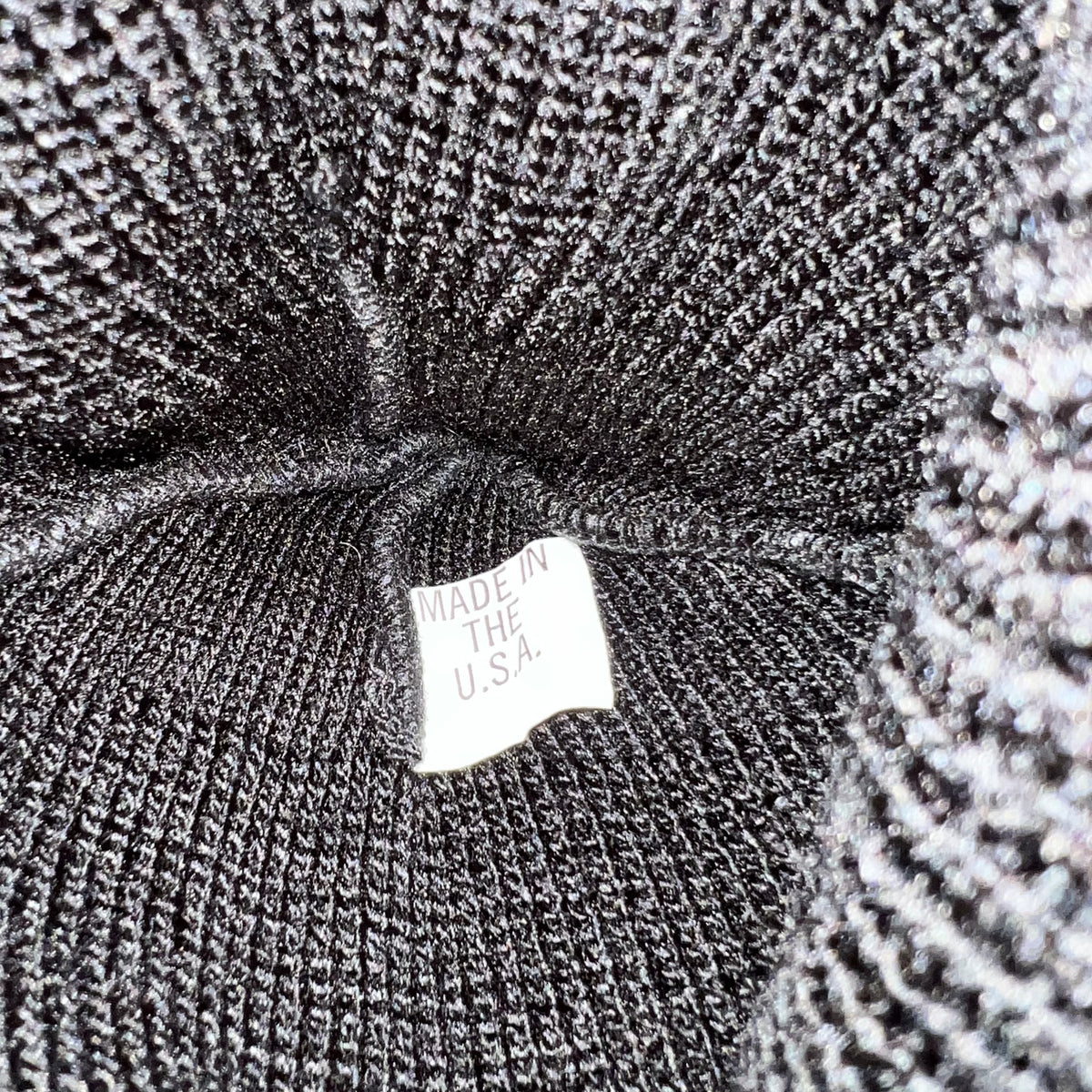 Vintage Surplus Military Style Wool Watch Cap Beanie - O/S - Made In USA - Black - 100% Wool