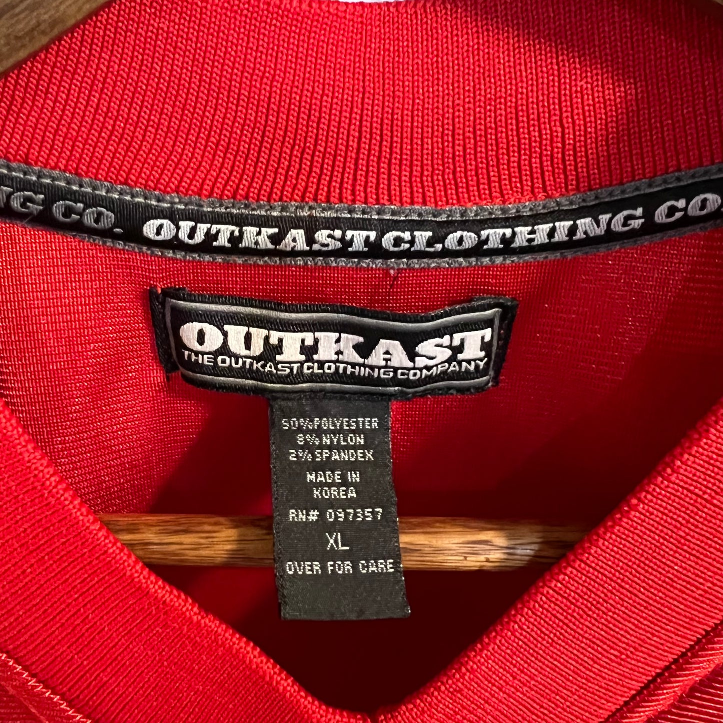 Vintage Rare Outkast Clothing Andre 3000 Mesh Football Jersey - Size XL - Red/White