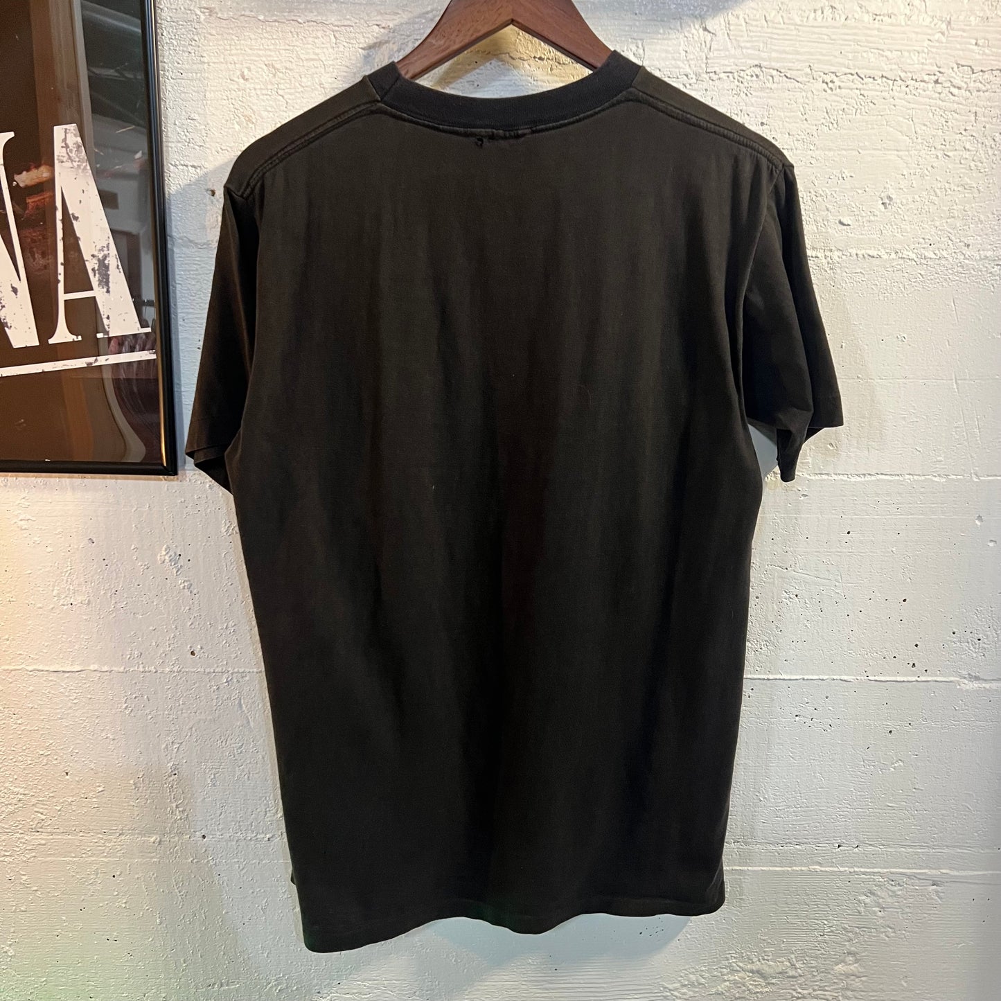 Vintage 90's Johnny Quest 'Get Real' Single Stitch T-Shirt - Size Medium - Made In USA - Black/Purple/Green