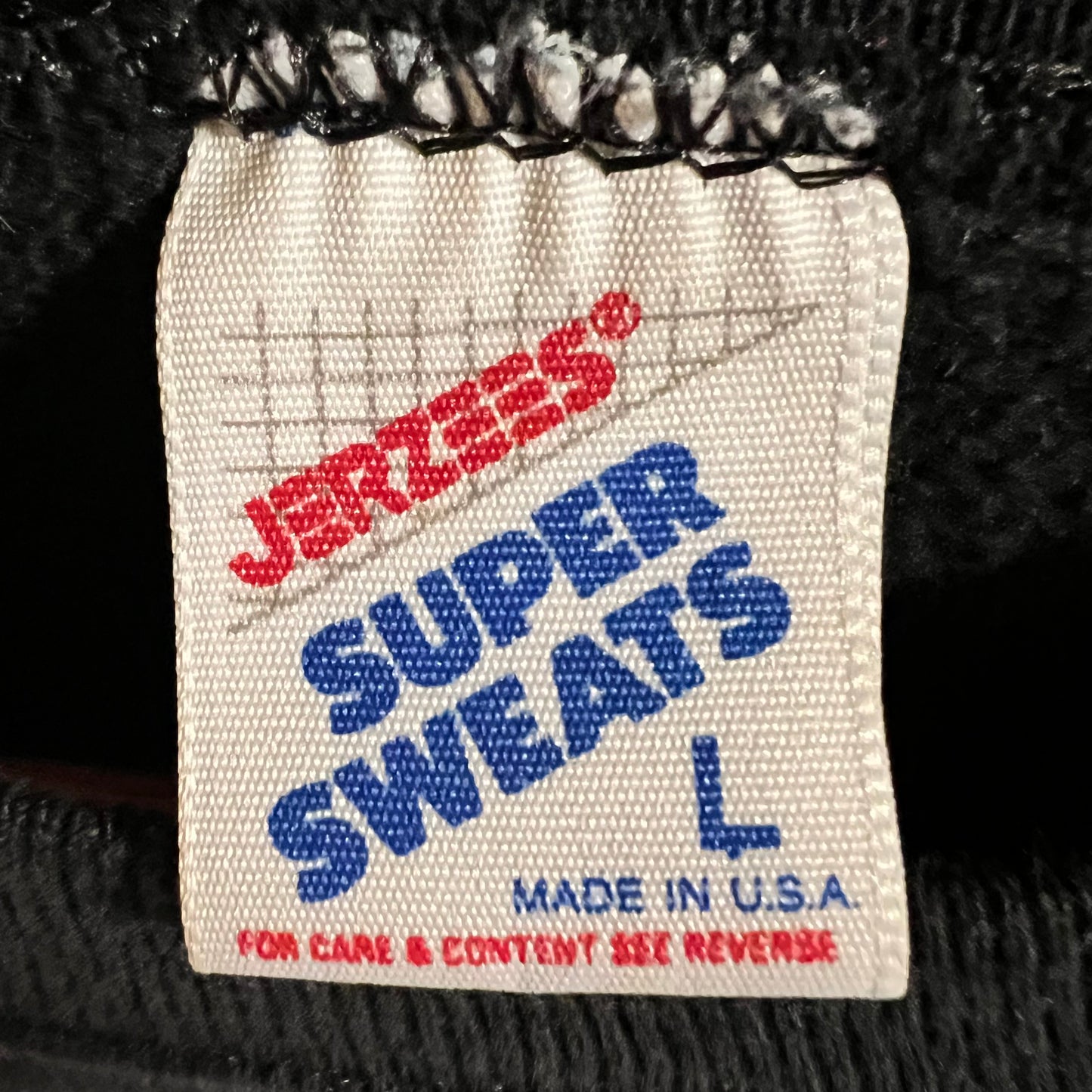 Vintage 1990's Burrell Buccaneers Collegiate Crewneck Sweatshirt - Size Large - Made In USA - Black/Blue