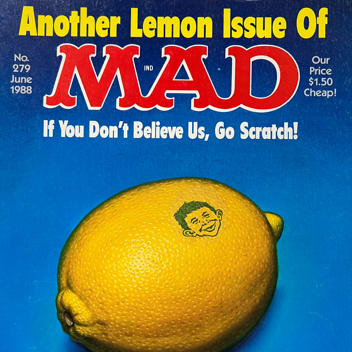 Vintage 1988 MAD Magazine 'No. 279 - Fatal Attraction & Designing Women'