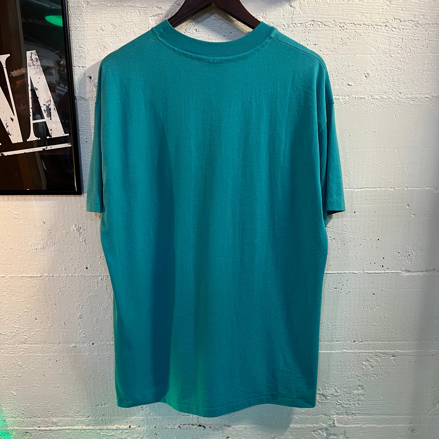 Vintage Cowlitz Timber Trails Nature Single Stitch T-Shirt - Size XL - Made In USA - Turquoise