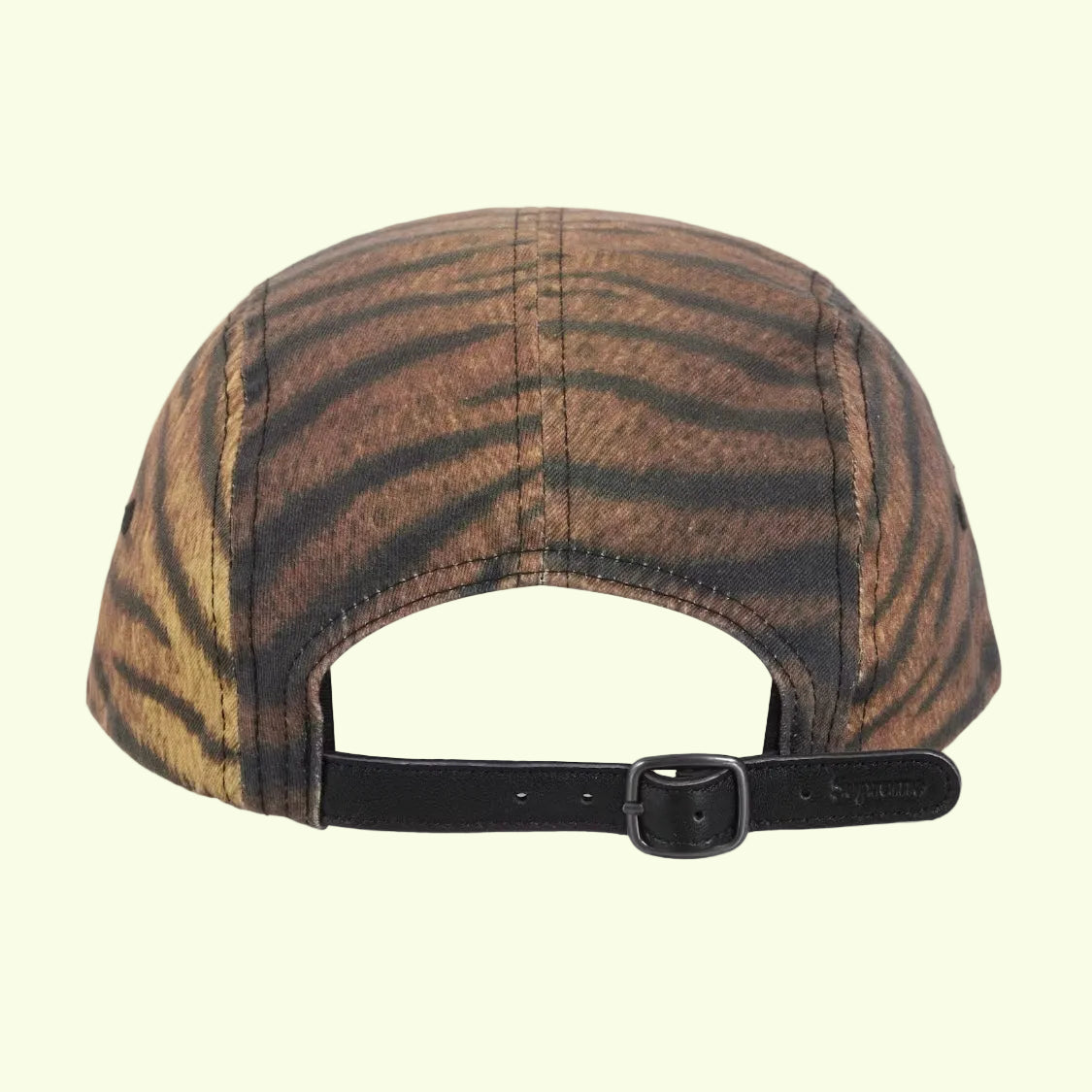 *New* Supreme Washed Chino Twill Camp Cap - Tiger Print - O/S - FW25 - Made In USA