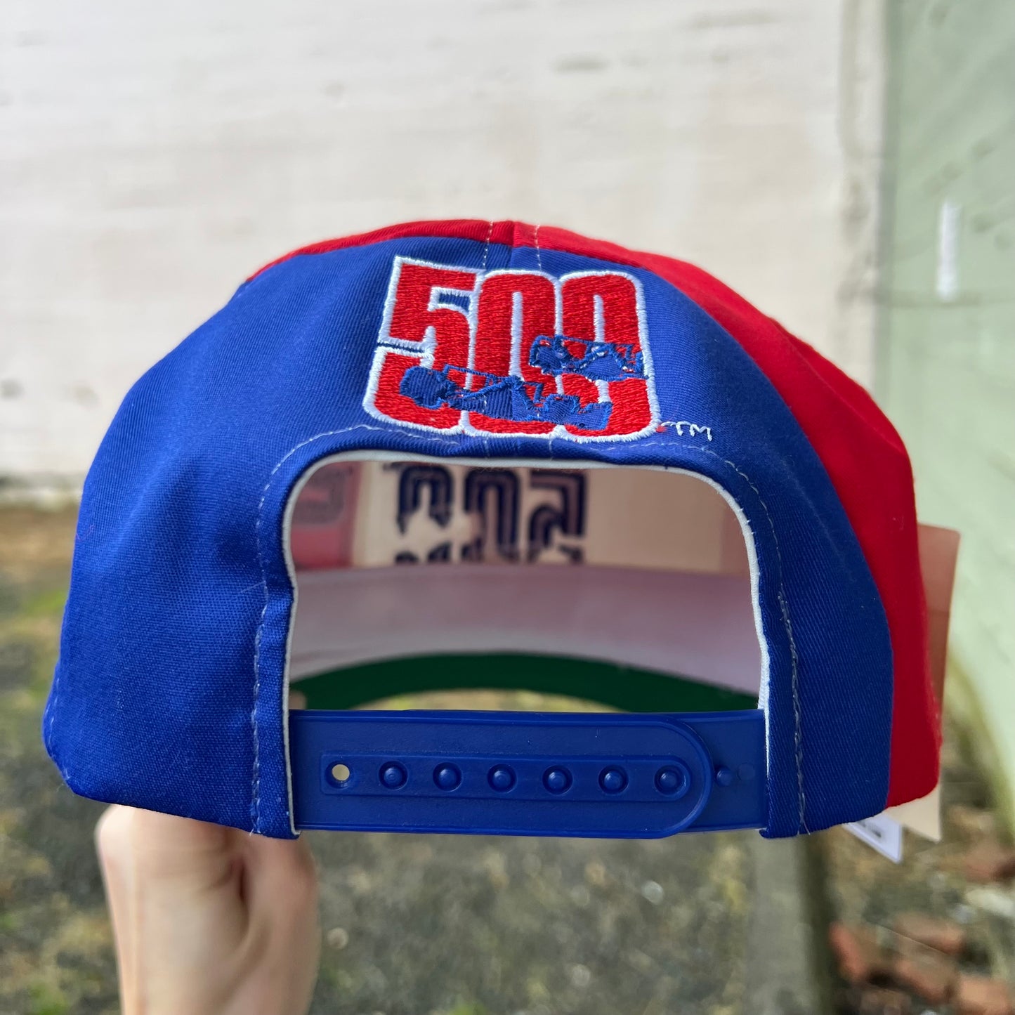 Vintage Deadstock Indianapolis 500 'Indy Car' Embroidered Snapback Hat - O/S - Red/White/Blue