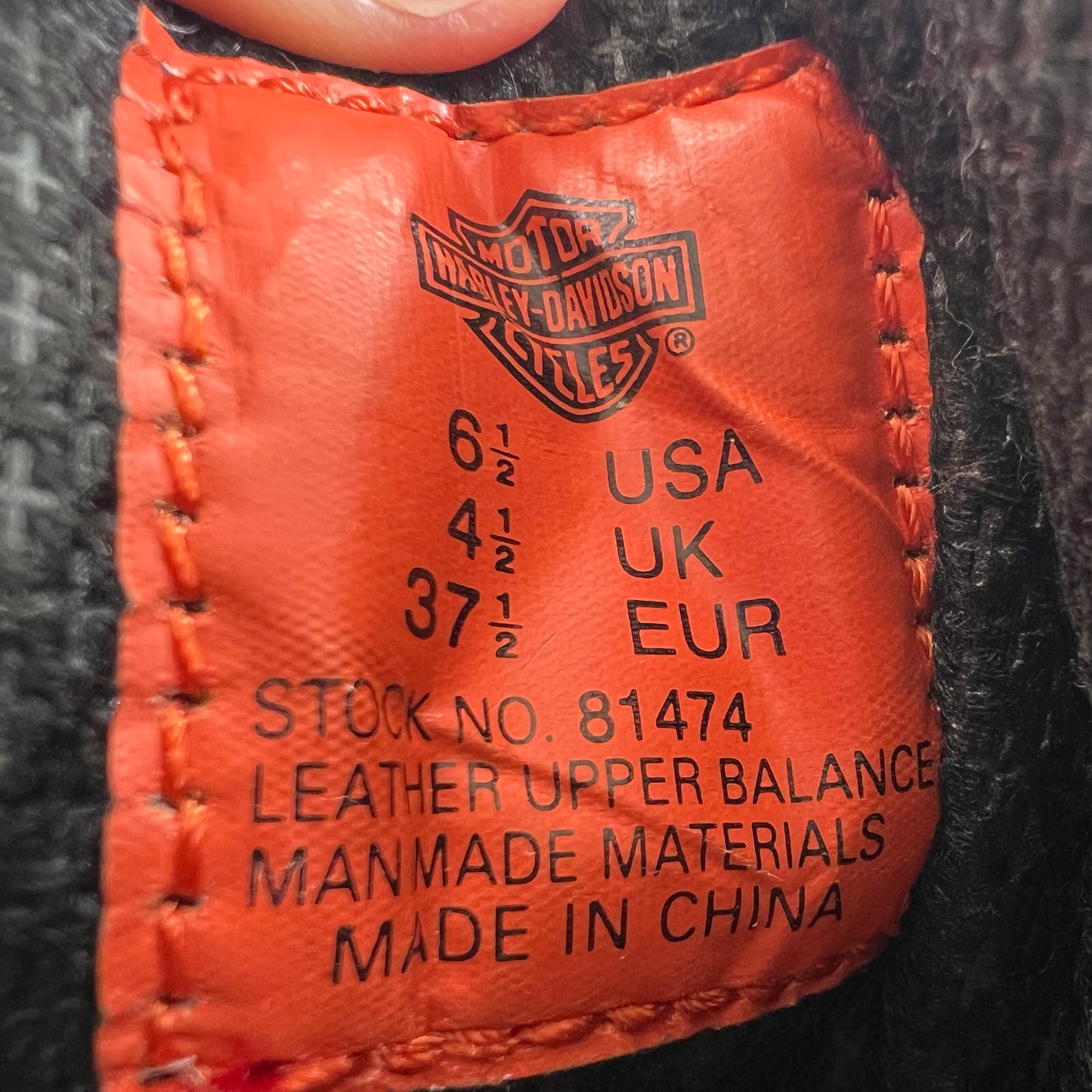 Vintage 90's Harley Davidson Women's Blaze Leather Chukka Boot - Size 6.5W/5M - Genuine Leather - Deadstock