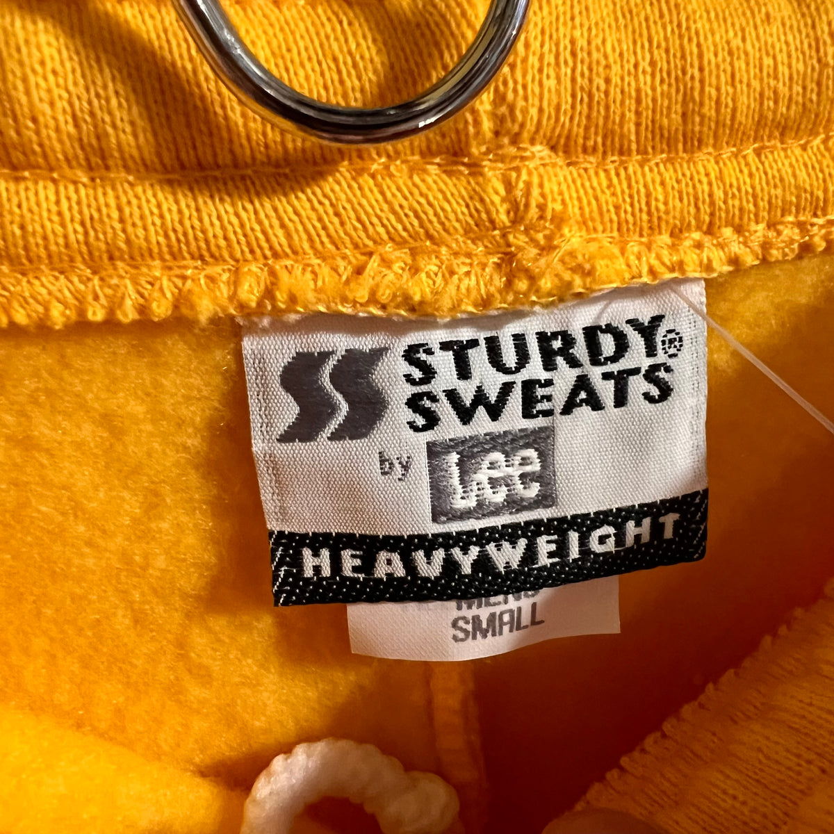 Vintage 90’s Dead-Stock Lee Sturdy Sweats Heavyweight Fleece Lined Sweatpants - Size Small - Made In USA - Yellow