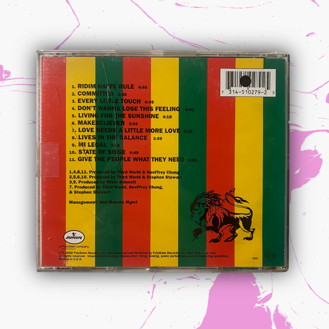 Vintage 1992 Third World 'Committed' CD