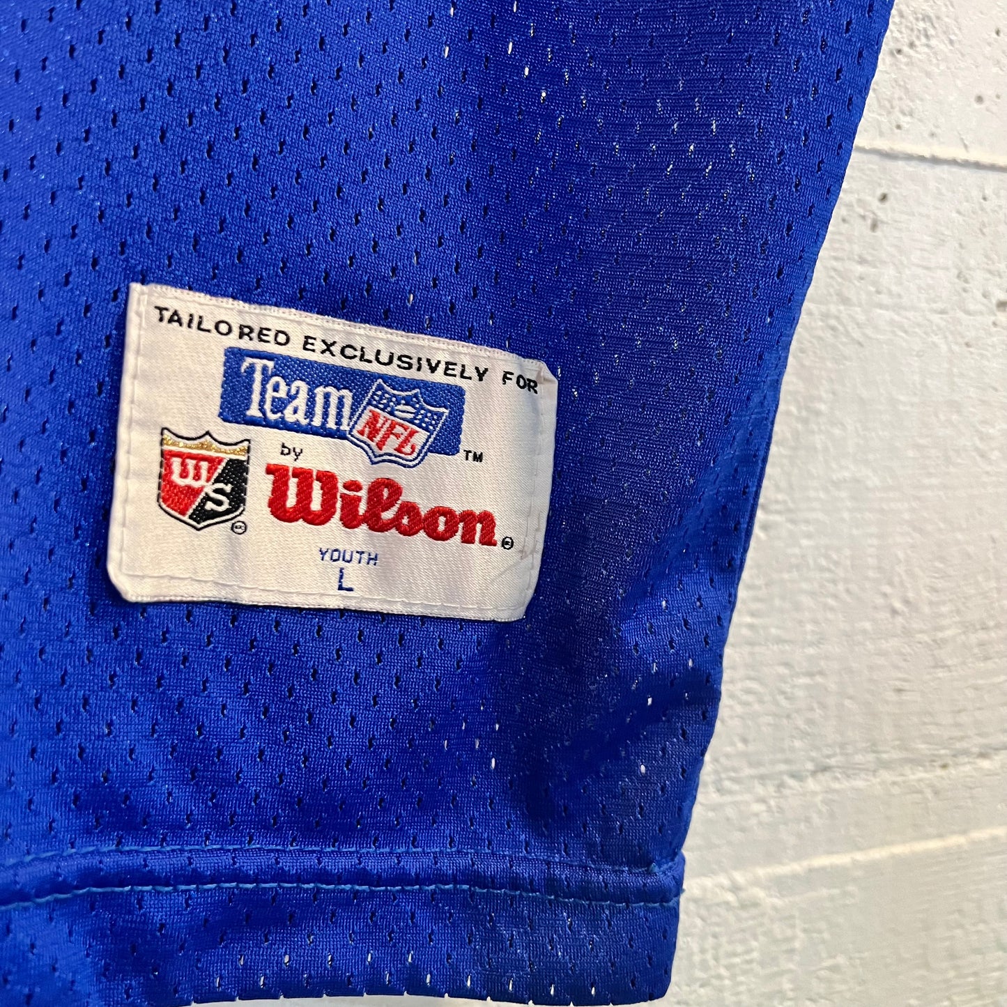 Vintage 90's Wilson Indianapolis Colts Marshall Faulk Youth Jersey - Size Youth Large - Made In USA