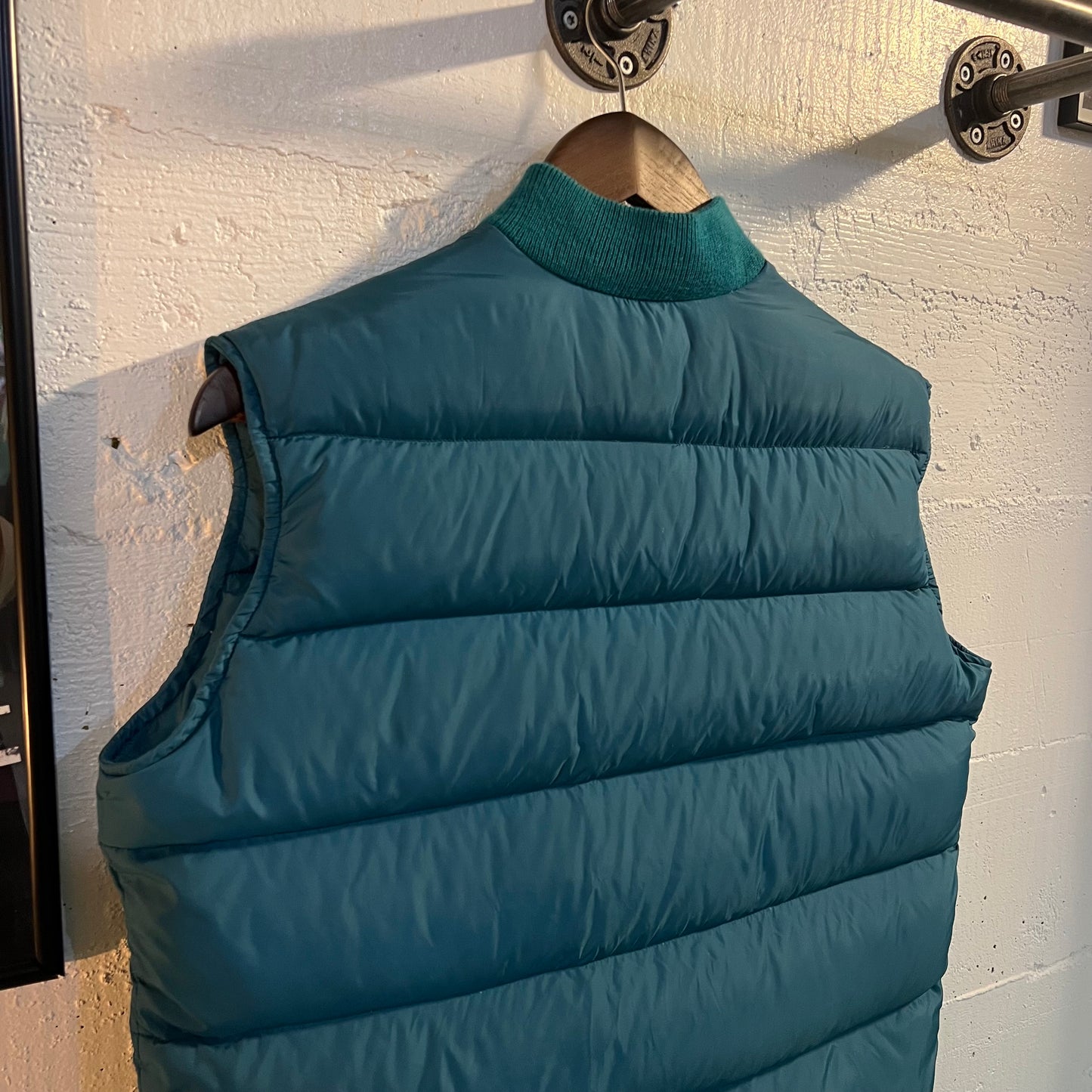 Vintage 1980’s REI Down Puffer Zip-Up Vest - Size Small - Made In USA - Teal