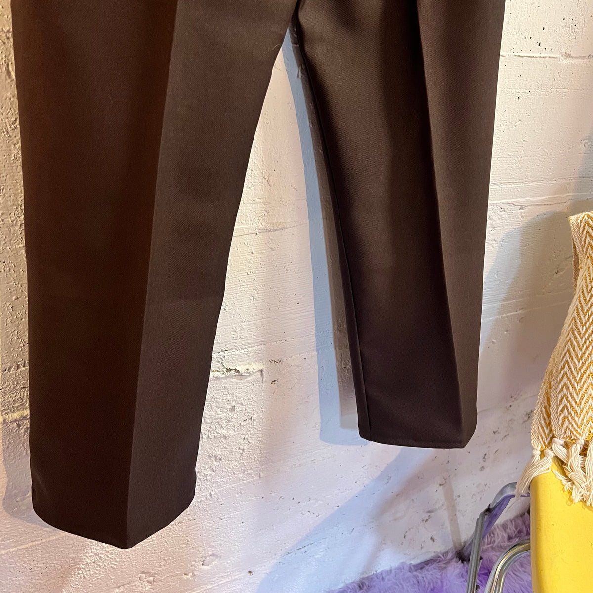 Vintage 90's Lee Western Cut Pleated Pants - Size 32" x 28" - Made In USA - Brown