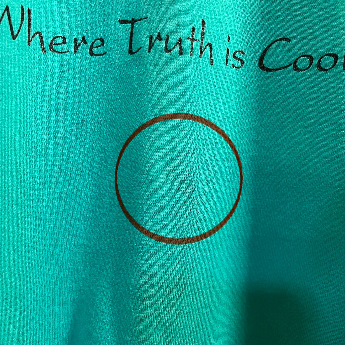 Vintage 90's Religious Jesus Single Stitch T-Shirt - Size Small - Made In USA - Turquoise/Purple