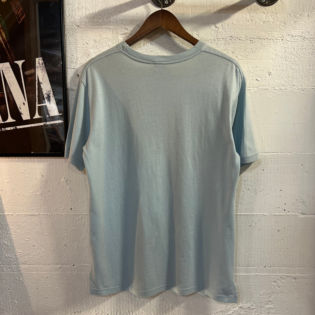 Vintage 90’s Calvin Klein Jeans Graphic T-Shirt - Size Large - Made In USA - Sky Blue