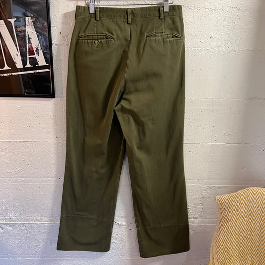 True Vintage 60's/70's Boy Scouts BSA Official Uniform Pants - Size 29" x 28" - Made In USA - Olive Drab - 100% Cotton
