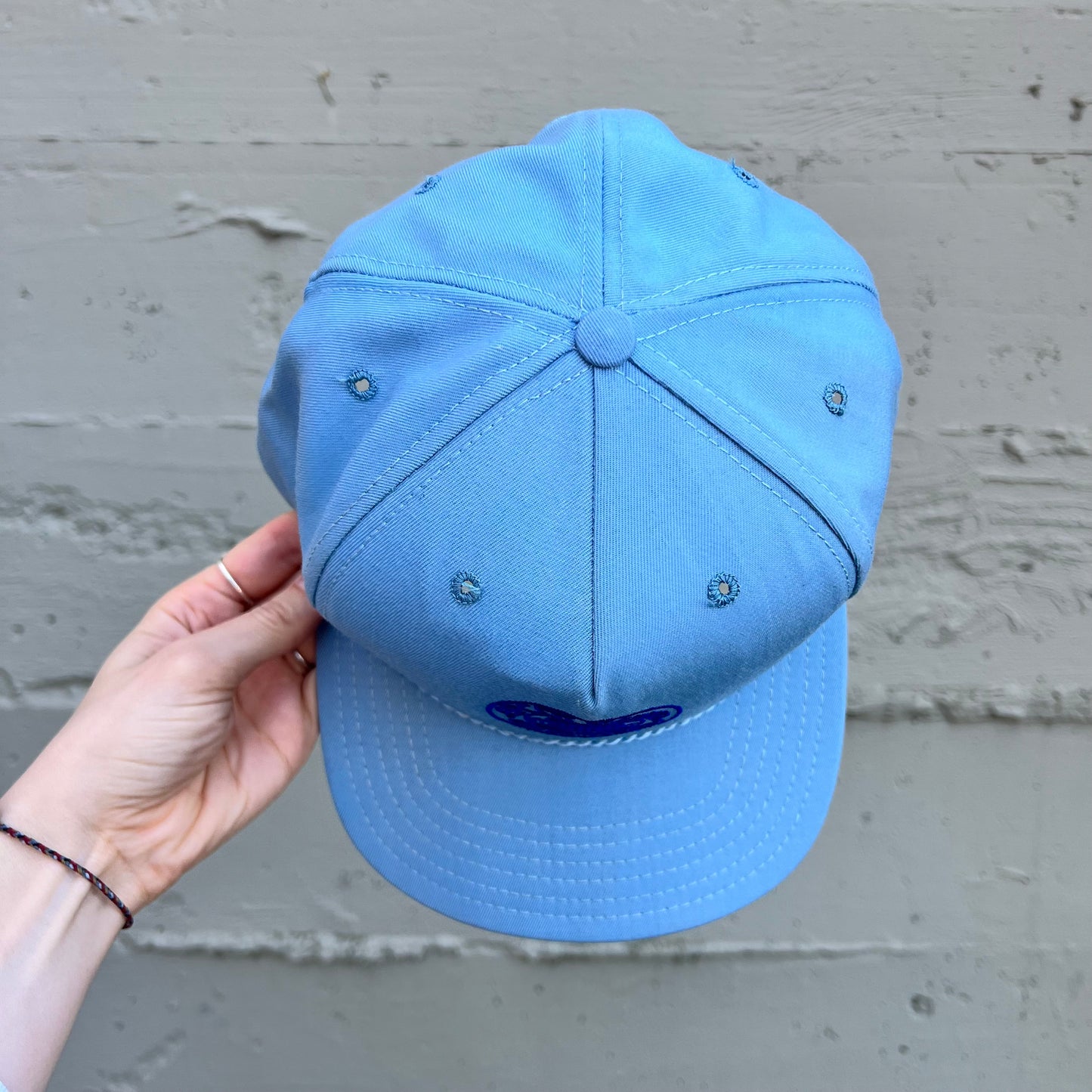 Vintage 1980's Walt Disney World Epcot Center Snapback Hat - O/S - Made In USA - Baby Blue