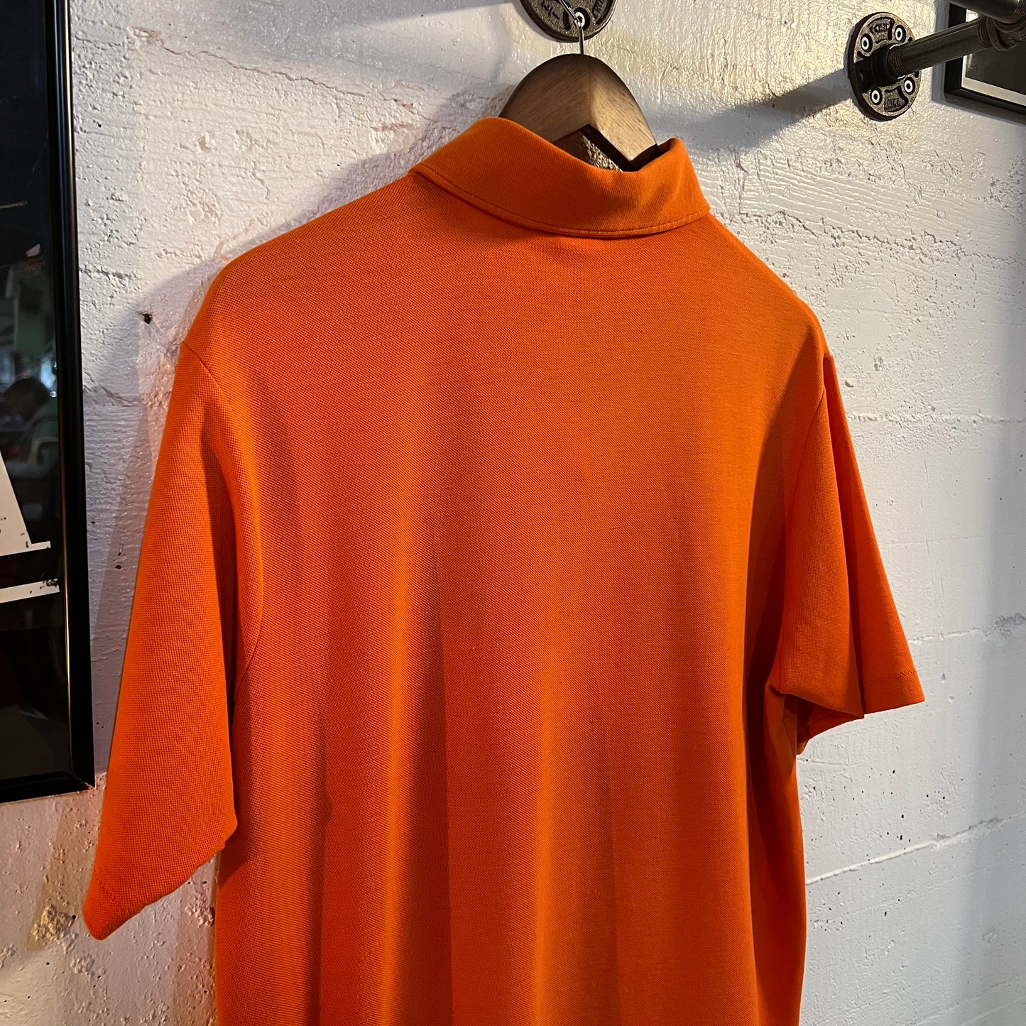 Vintage 80's Champion Embroidered Polo Shirt - Size XL - Made In USA - Orange