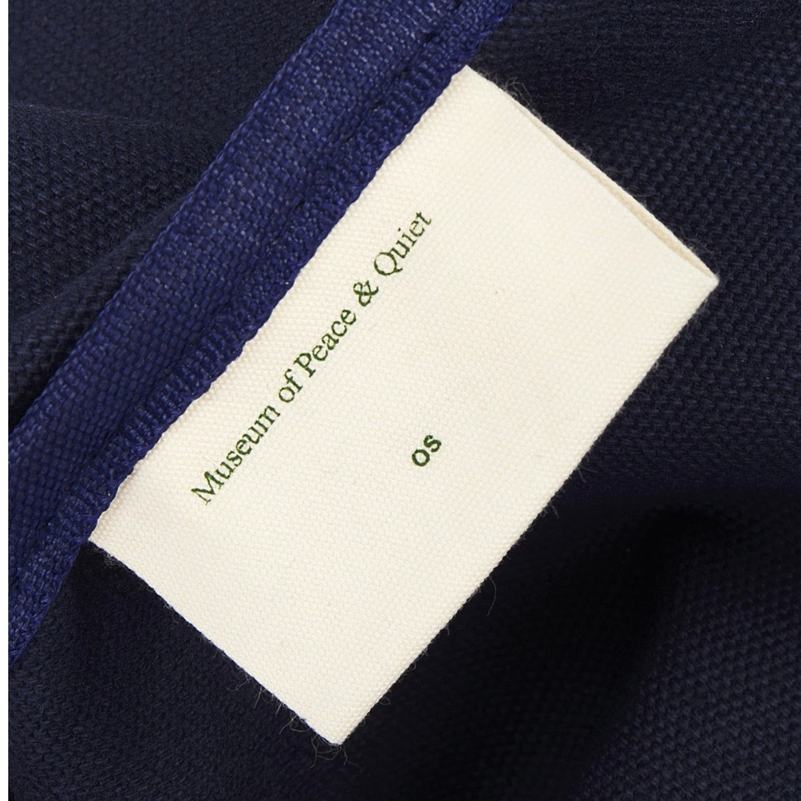 *New* Museum of Peace & Quiet 'Outline' Canvas Tote Bag - O/S - Navy