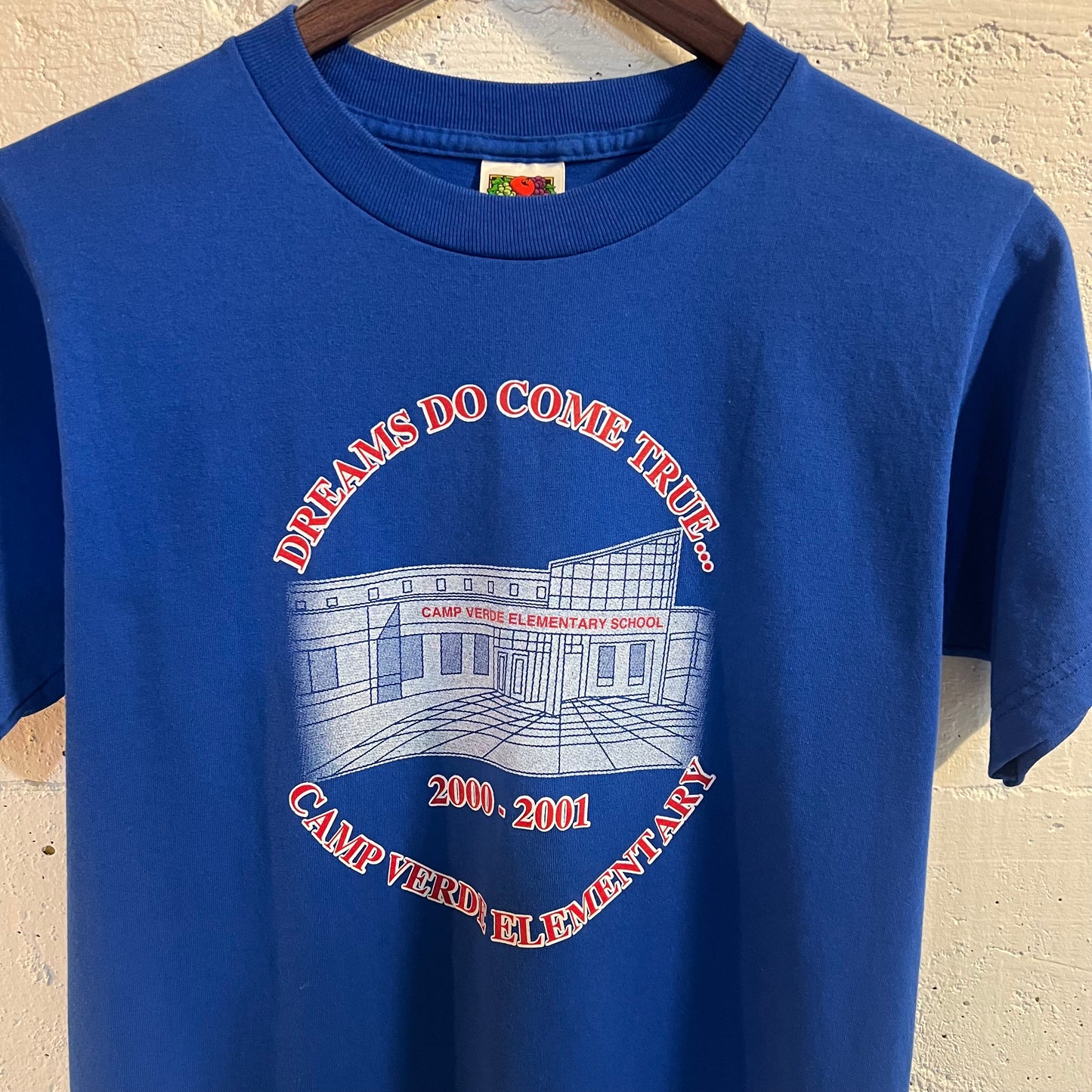 Vintage 2000-2001 Camp Verde Elementary Baby T-Shirt - Size Youth Large - Royal Blue