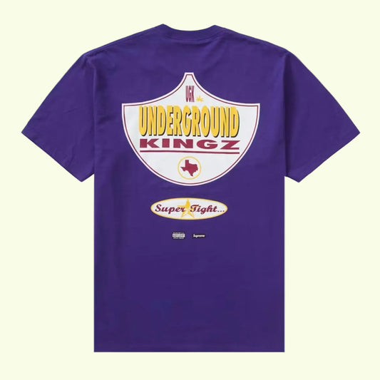 *New* Supreme x UGK 'Super Tight' T-Shirt (SS24) - Size XL - Purple - Made In USA - 100% Cotton