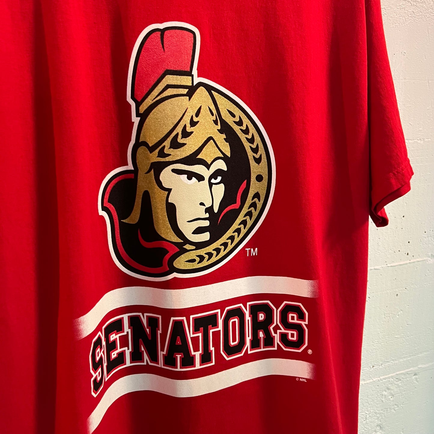Vintage Y2K Ottawa Senators NHL Team T-Shirt - Size XL - Red