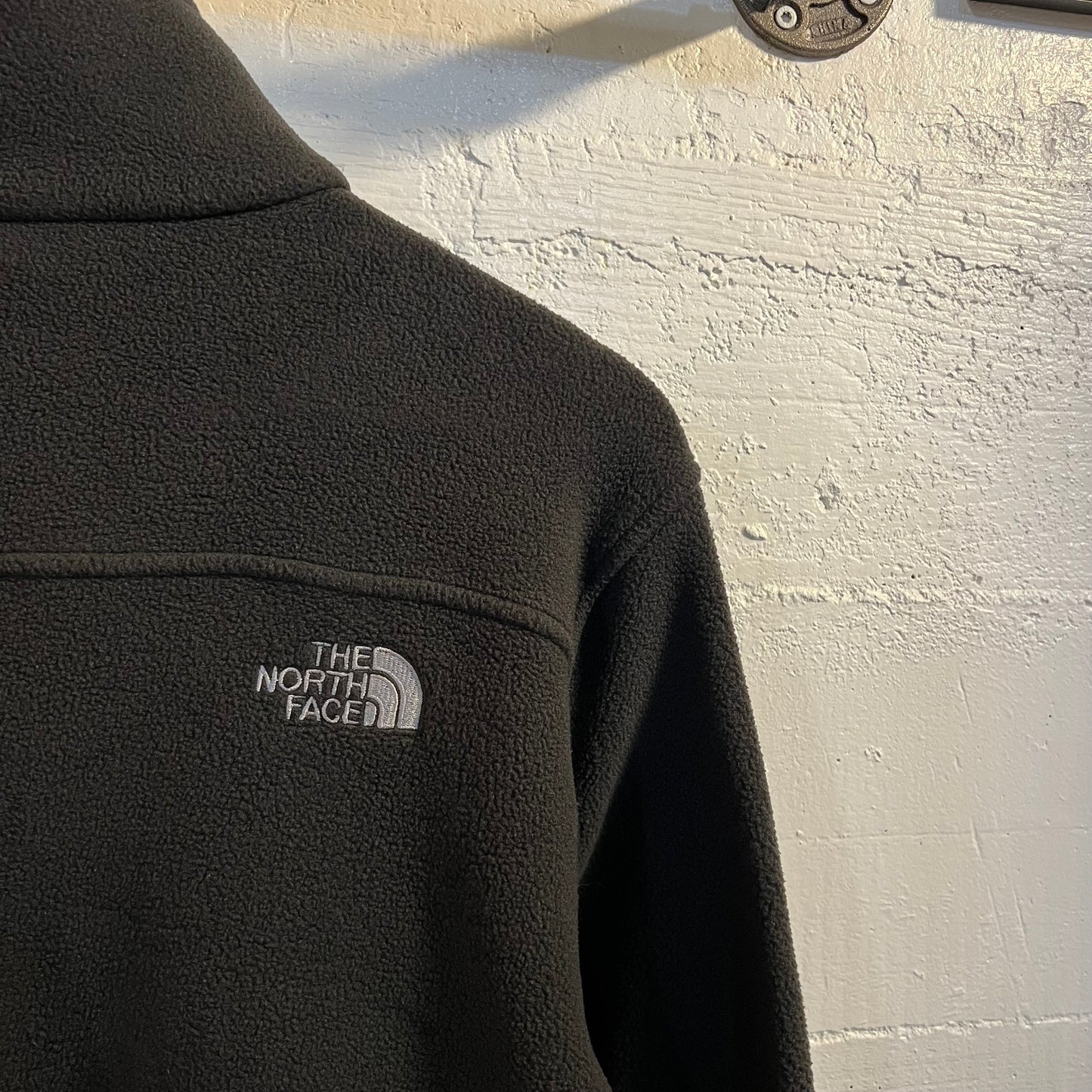 Vintage Embroidered The North Face Zip Up Fleece Jacket - Size Men’s Small - Black