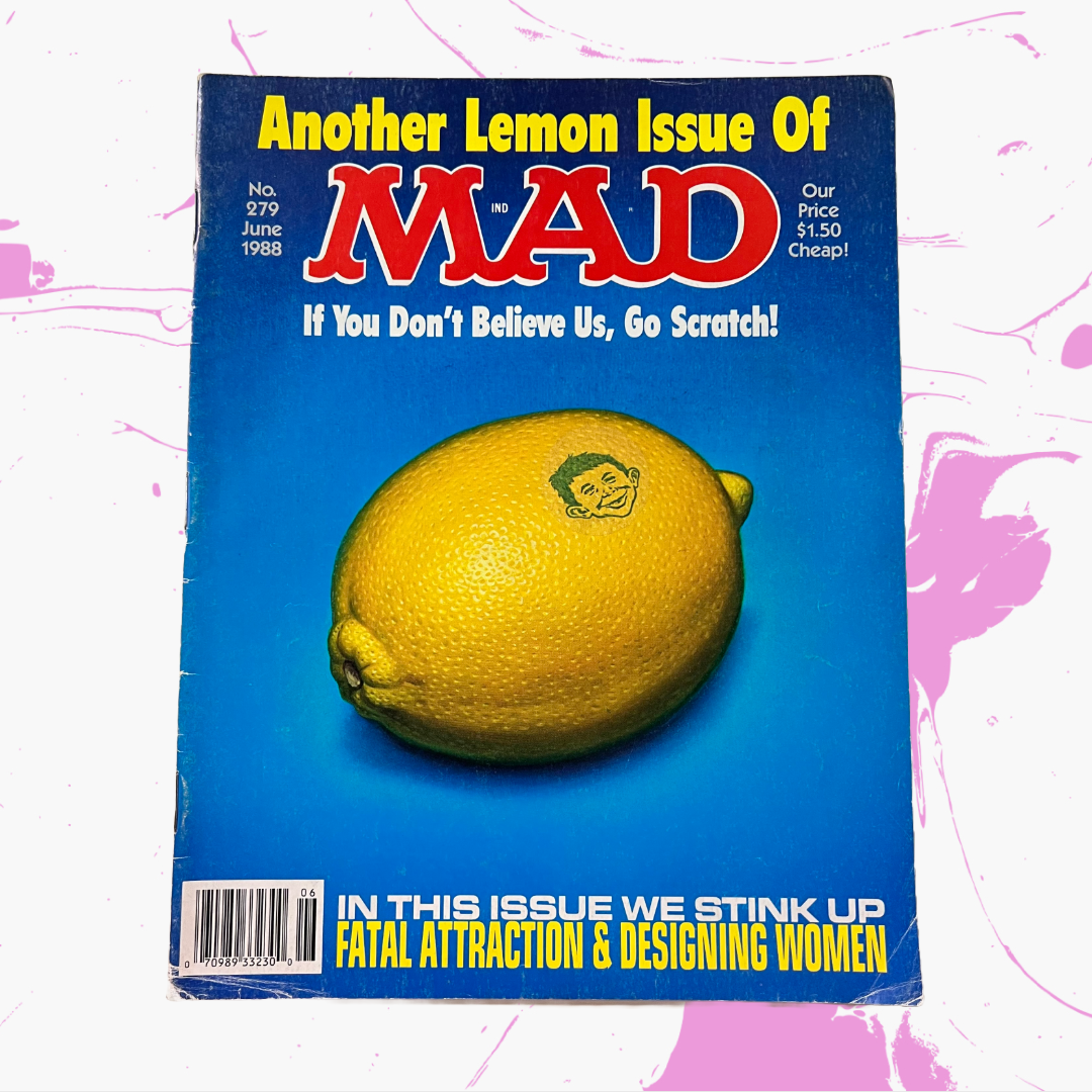 Vintage 1988 MAD Magazine 'No. 279 - Fatal Attraction & Designing Women'