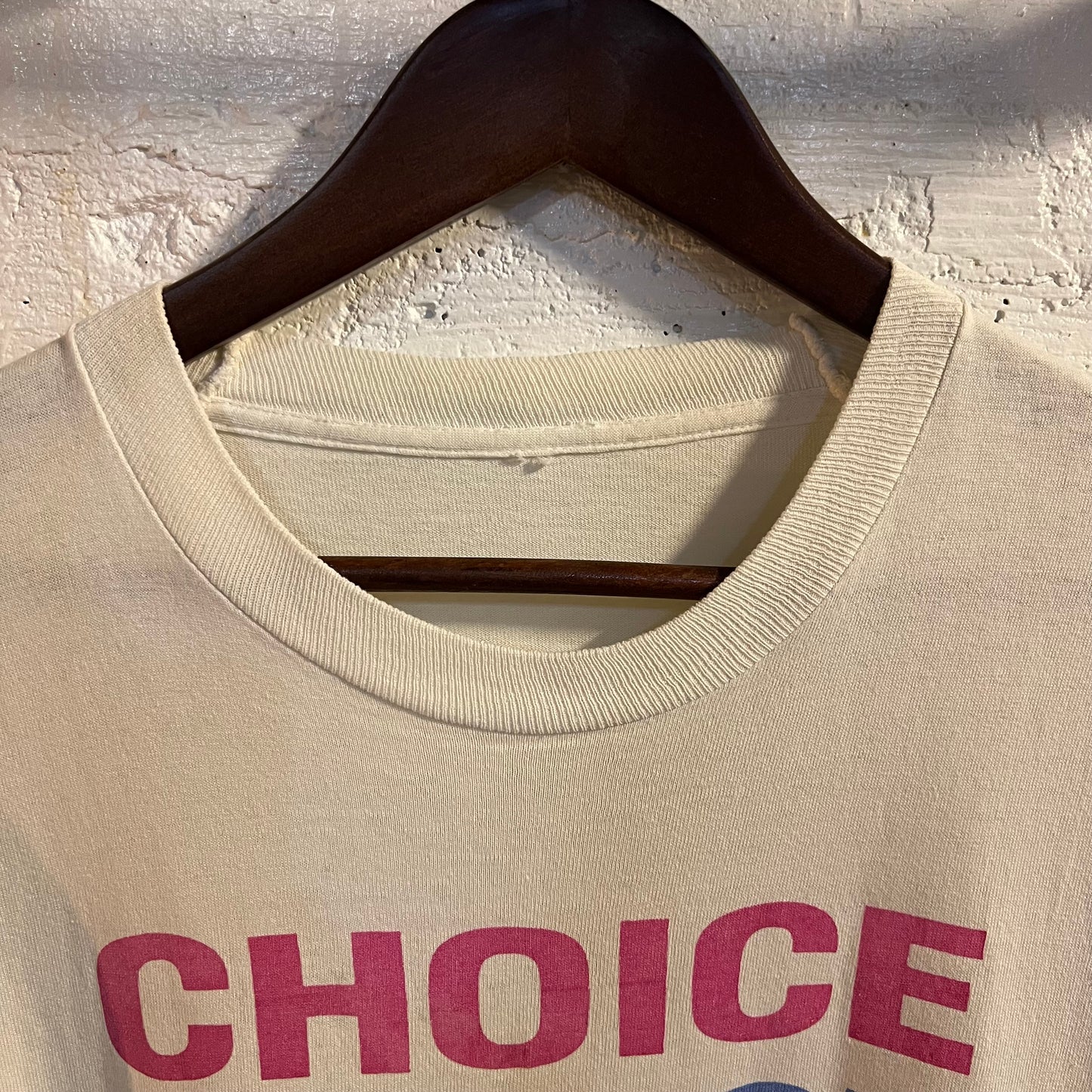 Vintage 90's Distressed Single Stitch 'Choices' T-Shirt - Size XL - White