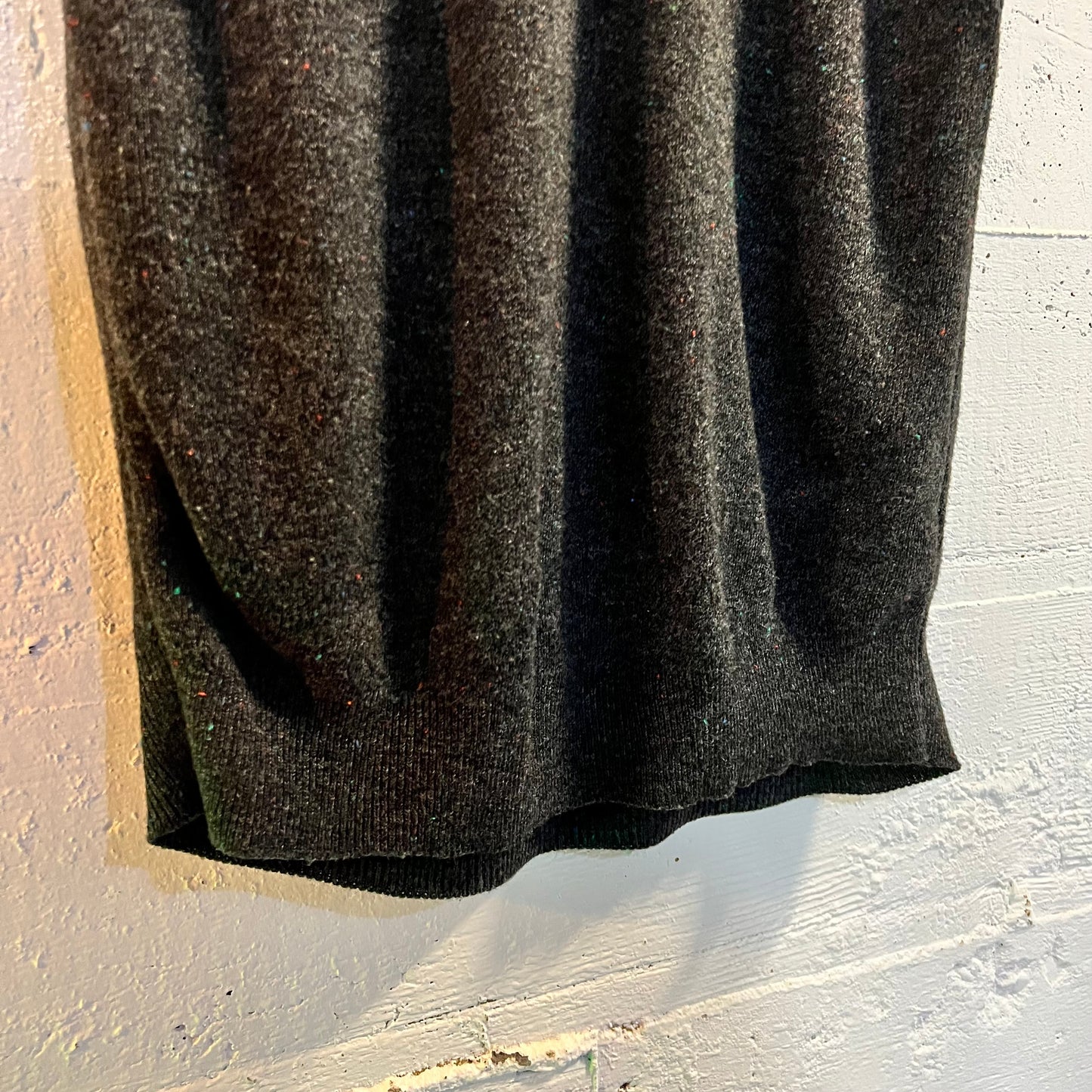 Vintage Robert Bruce Orlon Speckled Sweater Vest - Size Large - Union Made - Dark Grey/Multi