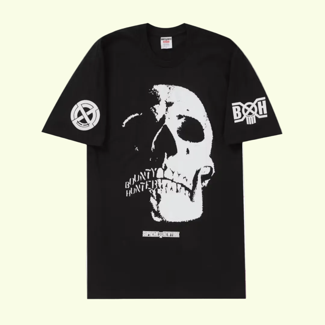 *New* Supreme x Bounty Hunter 'Skulls' T-Shirt (FW23) - Size Large - Made In USA - Black