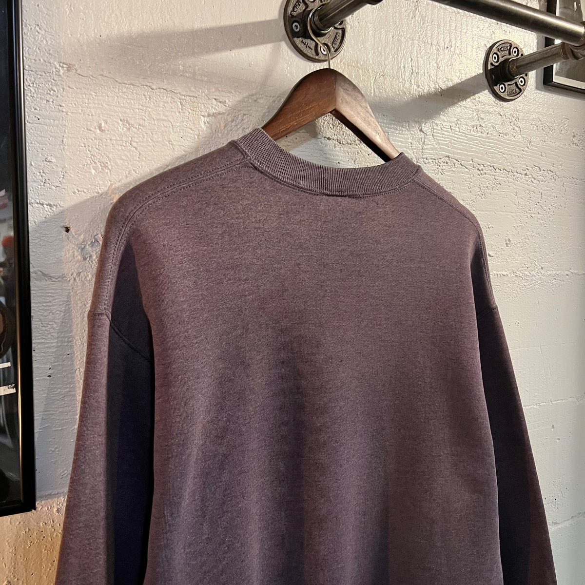 Vintage 90's Jerzees Blank Faded & Distressed Crewneck Sweatshirt - Size Large - Made In USA
