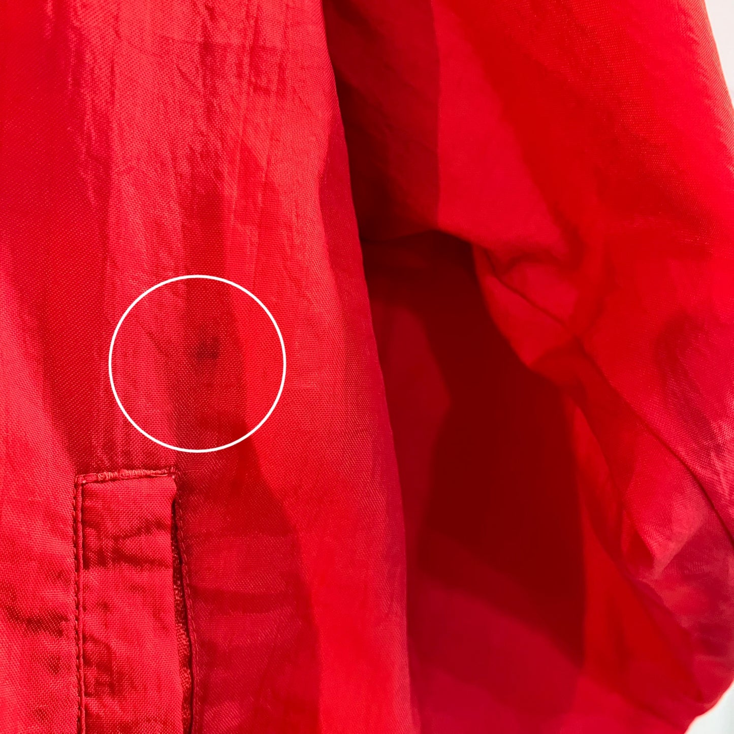 Vintage Distressed 90s Champion 1/4 Zip Up Windbreaker Jacket - Size Medium - Red/Black