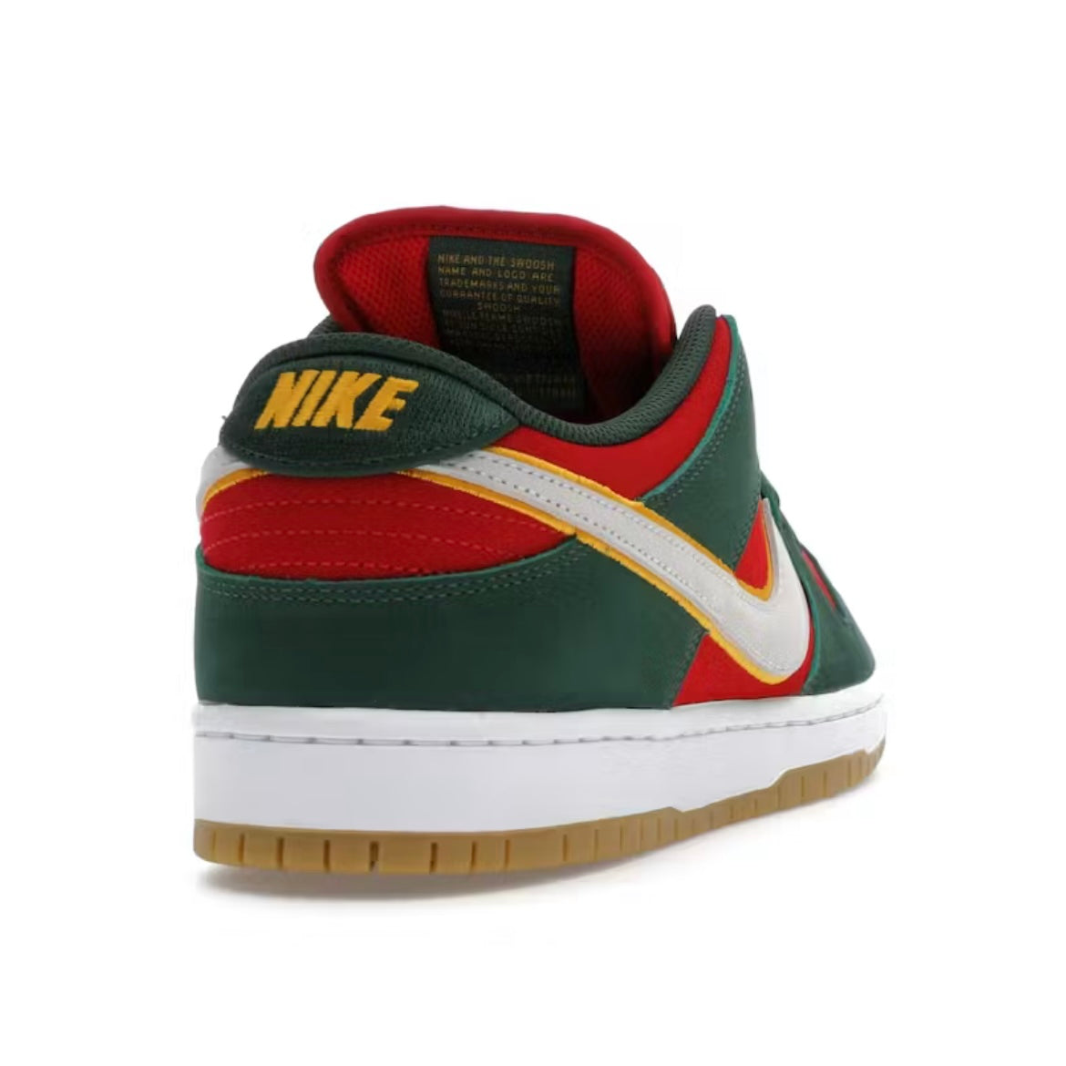 *New* Nike SB Dunk Low Pro Premium ‘SuperSonics’ - Size 9.5 - Fir/White/University-Gold/Fire Red - FZ1287-300