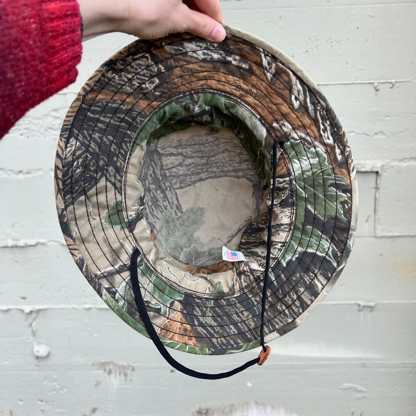 Vintage Realtree Camo Boonie Bucket Hat - Size Large - Made in USA