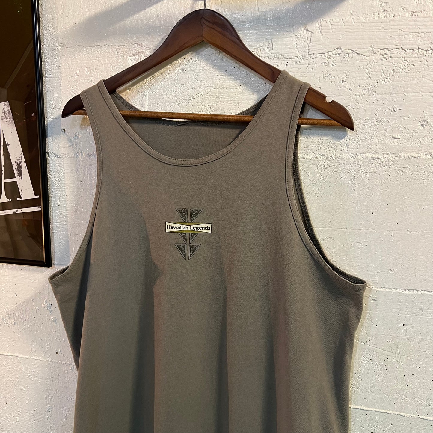 Vintage 90's Hawaiian Legends North Shore Tank Top - Size XL - Gray