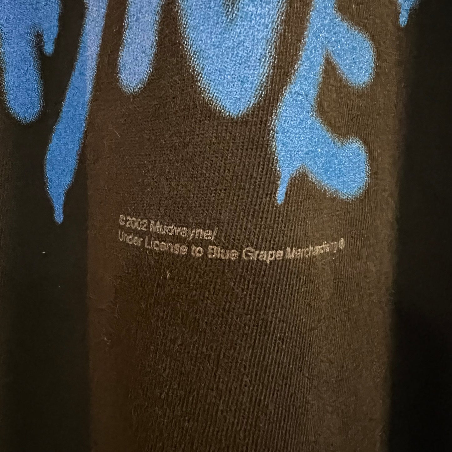 Vintage 2002 Mudvayne 'Can You Dig It' Blue Grape T-Shirt - Size Large - Black/Multi