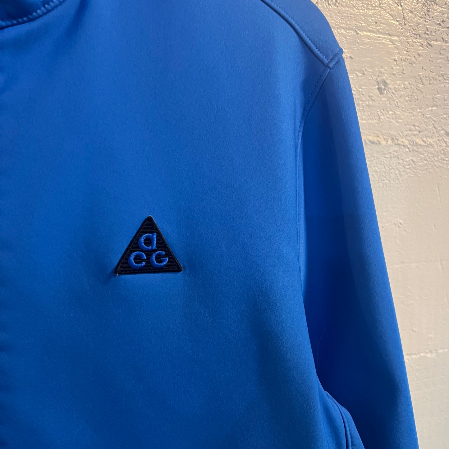 Vintage Y2K Nike ACG Fleece Lined Waterproof Shell Jacket - Size Large - Blue