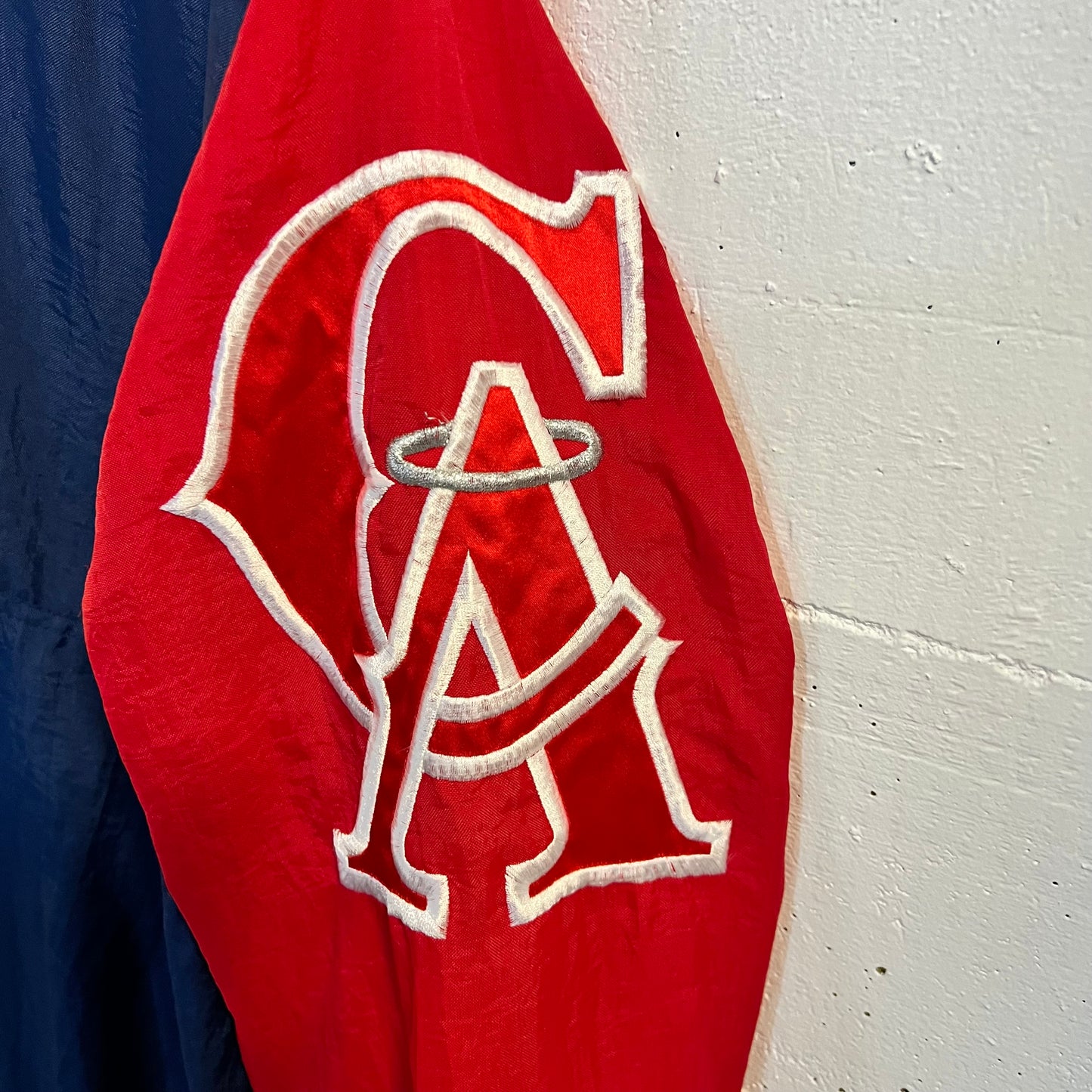 Vintage 90's Anaheim Angels 2-Tone Starter Jacket - Size Large - Red/Blue/White