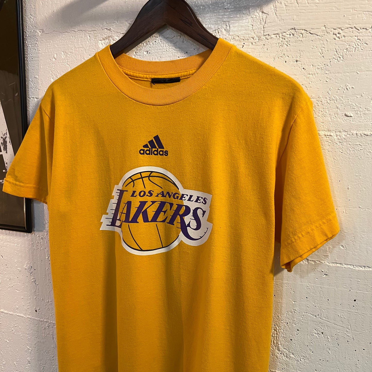 Vintage 2000's Los Angeles Lakers Adidas Baby Tee - Size Small - Gold/Purple