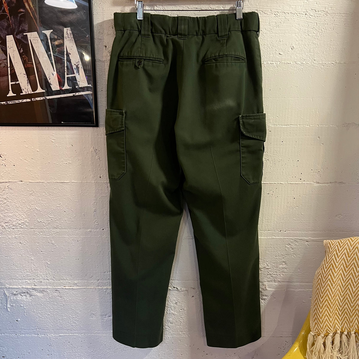 Vintage Flying Cross Olive Drab Tactical Cargo Pants - Size 35 - Cotton/Poly Blend - Olive Drab